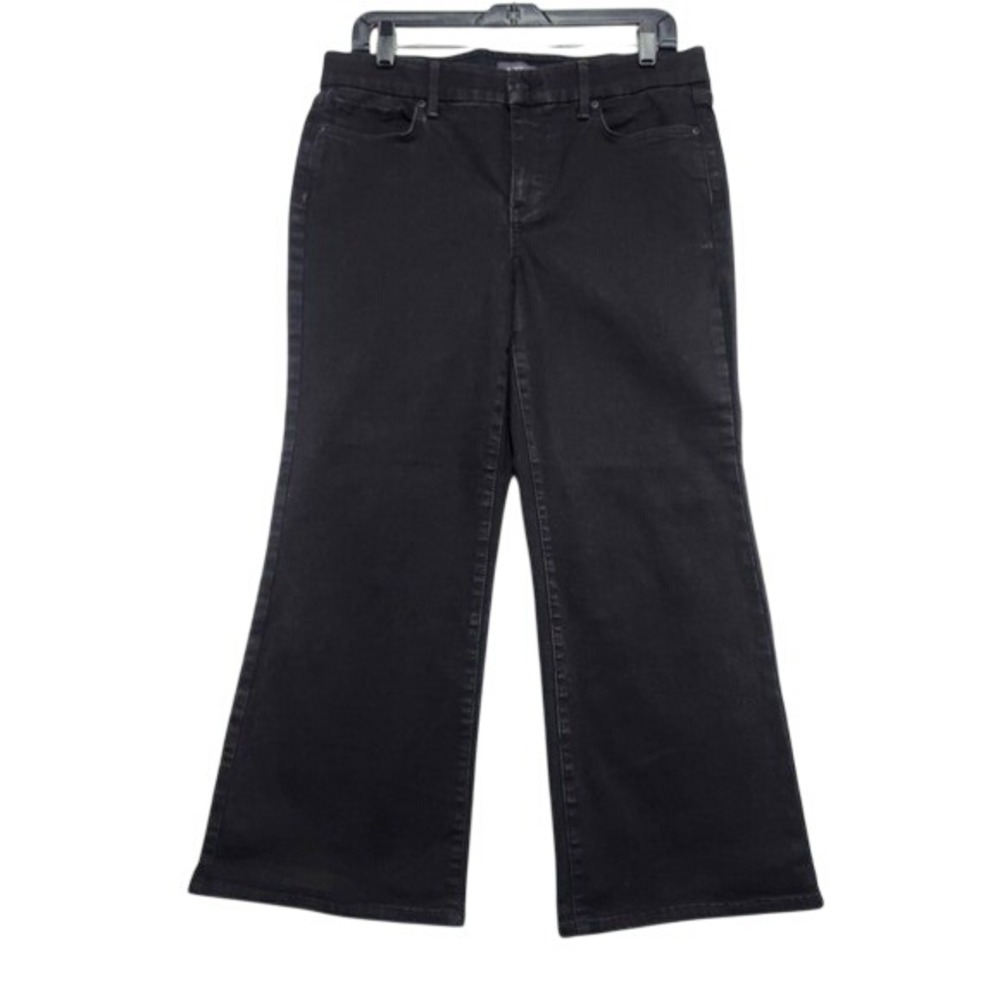 NYDJ Black Bootcut Jeans Womens Petite PM Flattering Fit size 30x27